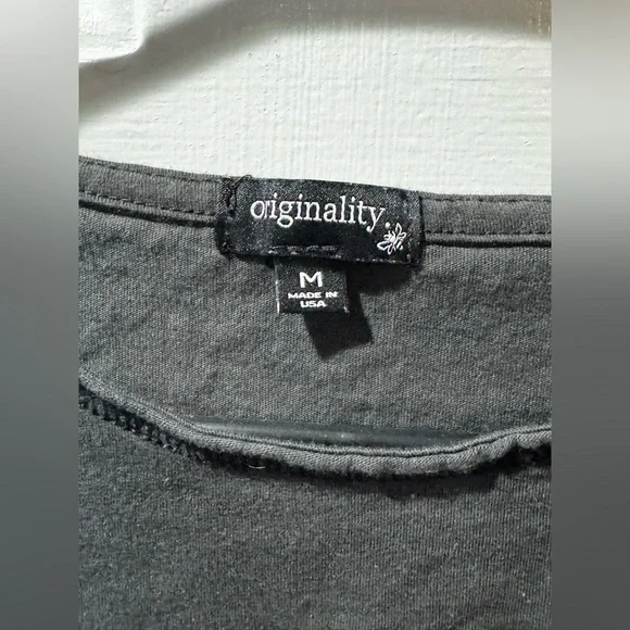 103. Originality “Free Bird” Rock & Roll Fringed-Hem T-Shirt - Picture 4 of 6